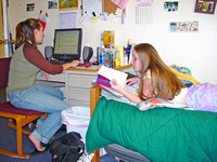 Students in resident halls