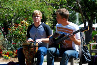 Playing music in the quad